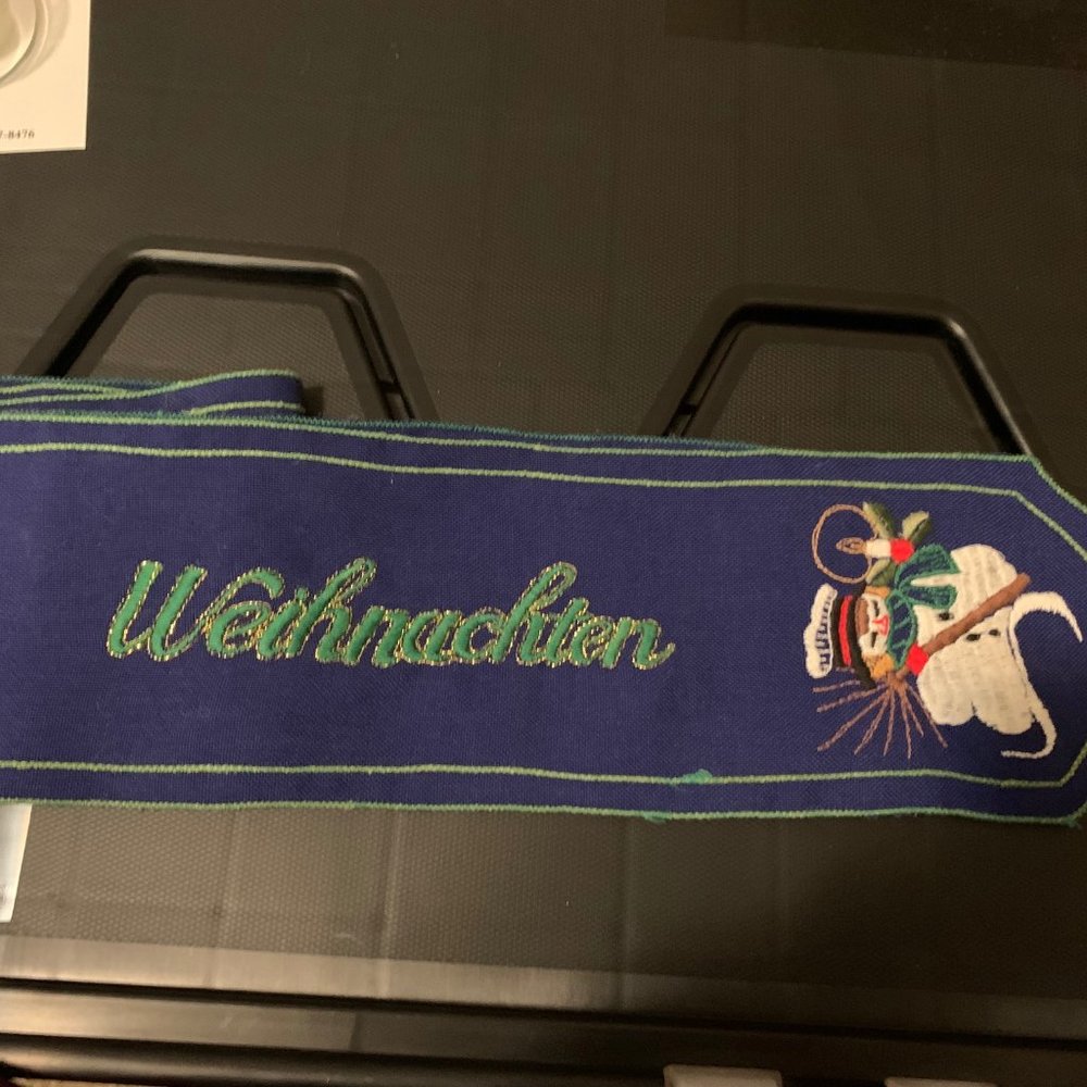 Fröhliche Weihnachten! Vintage Christmas Table Runner | Choir Stole from Austria